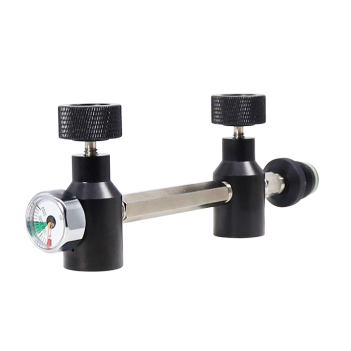 Outdoor Dual Gas Cylinder Connector Inflator Head G1/2, Long-Lasting and Reliable
