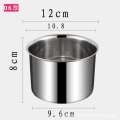 Extra Thick Box Stainless Steel Commercial Barrel Cylinder Seasoning Bowl Lard Oil Jar Flavor Cup Kitchen with Lid. 