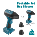Turbo Jet Fan 130,000 RPM 4-Speed Wind Speed Handheld Violent Fan for 18V Battery Industrial Duct Fan. 