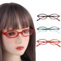 Oval Small Oval Frame Glasses Fashion Y2k PC Optical Myopia Glasses  Round Frame Flat Spectacle Glasses Daily. 