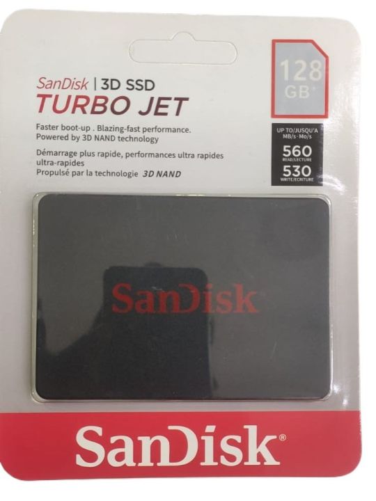 Sandisk Turbo Jet SSD Solid State Drive 128 GB\ 256 GB 512 GB 2.5 Sata