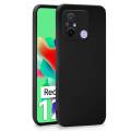 Redmi 12C / Poco C55 Back Cover Soft Matte Liquid Silicone TPU | Camera Protection | Shockproof Slim Back Case for Redmi 12C / Poco C55 (Black). 