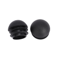 FORIDE 6 Pcs 25mm Dia Plastic Round Tube Inserts End Blanking Caps Black. 