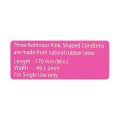 Durex Kohinoor Pink - 3 Condoms | Small Size 170mm / 49±2mm For Secure Snug Fit. 