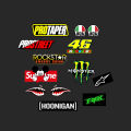 Racing Sticker Pack Water Proof 13 pcs. 