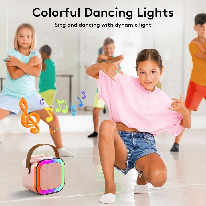K12%20Portable%20Wireless%20Kid%20Karaoke%20Bluetooth%20Speaker%20With%202%20Mic%20-%20Image%207