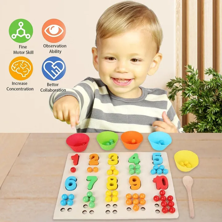 Wooden%20Counting%20Number%20Board,%20Math%20Manipulative%20Materials%20with%20Colored%20Balls%20&%20Cups,%20Matching%20&%20Stringing,%20Early%20Learning%20Toys%20for%20Baby%20&%20Toddler%20-%20Image%202