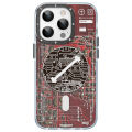 Youngkit Futuristic Magsafe Case For iPhone 15 Pro Max  Circuit Design Protective Cover. 