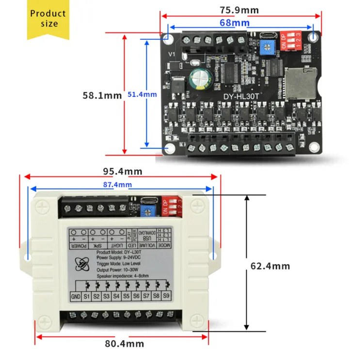 DC9-24V%2030W%20Voice%20Playback%20Module%20MP3%20Trigger%20Player%20Amplifier%20Board%20SD/TF%20Card%20DIY%20Electronic%20Kit%20-%20Image%205