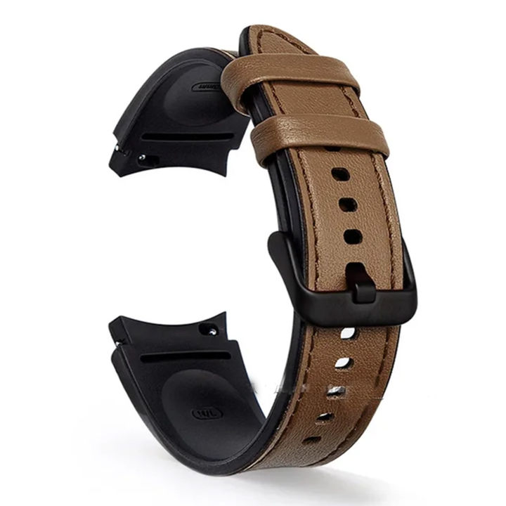 SAMSUNG Watch 6, 5, Series Hybrid Eco Leather Band, T-Buckle