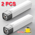 2025 Mini Portable Super Bright LED Flashlight Household Long Range Outdoor Waterproof Lighting Strong Light Small White Flash Light. 