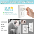 OUMERY Child Proof Socket Covers Child Proof Electric Plug Shock Hole Protective Covers Switch Plug Plate Blocking Holes. 