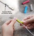 Spiral Charger Spring Cable Protector Data Cable Saver (Pack Of 4). 