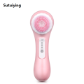 Sutuiying KSKIN silicone facial cleansing brush manual massage facial Sales promotion brush soft bristles exfoliator double sided face wash brush. 