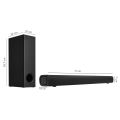 TCL S332W 2.1 CH 200W Soundbar with Wired Subwoofer, Supporting Bluetooth, HDMI(ARC), Coaxial Input, AUX, USB & Remote Control (Black). 