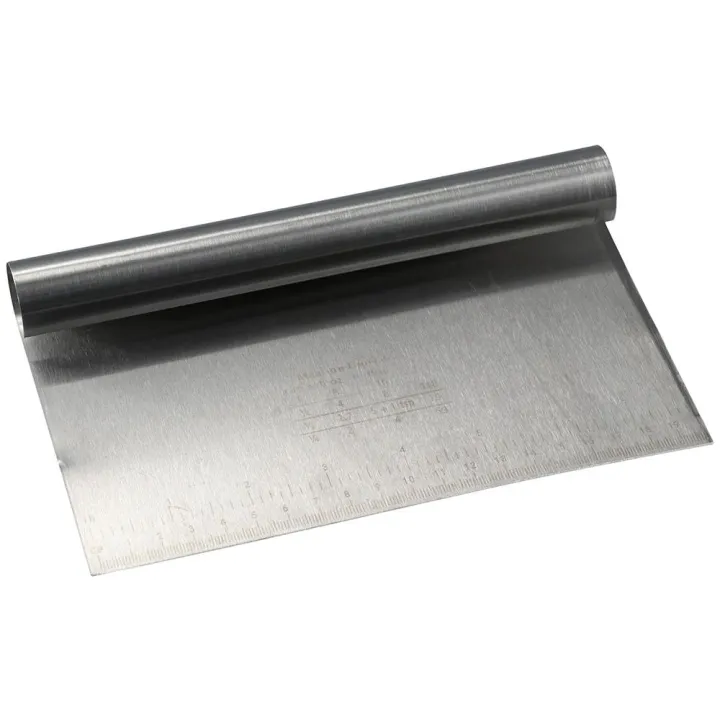 Multi-purpose Stainless Steel Bench Scraper Pasta Dough Scale Ruler ...