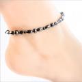 HOT Natural Magnetic Anklet Weight Loss Black Gallstones Stimulate Acupoint Slimming Anti-fat Foot Chain Tool Health Slim Care Gift. 