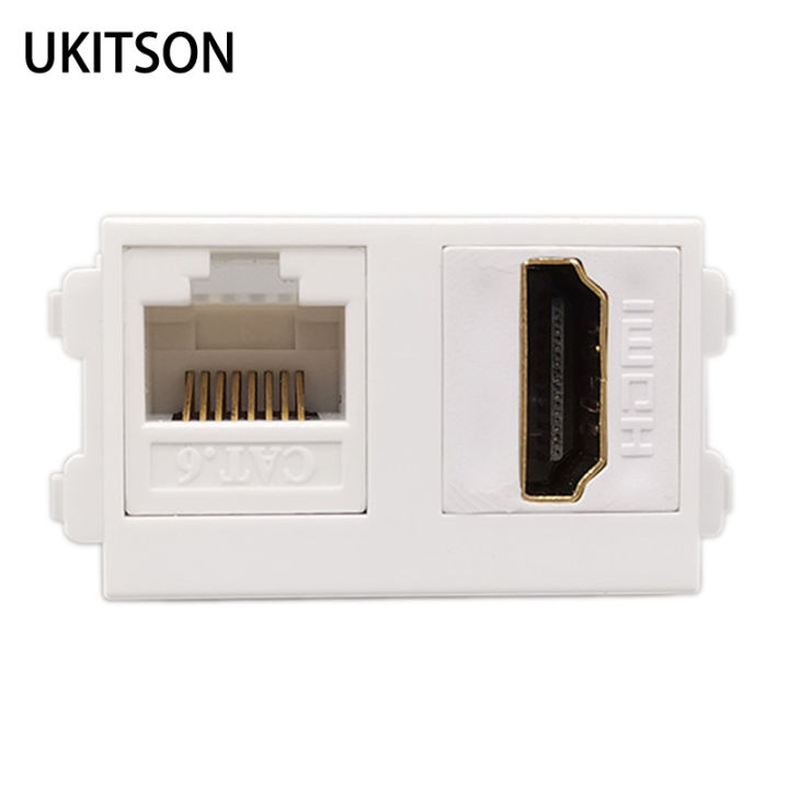 6 Internet Connection Plug SSD Luxury Socket Internet in connector Cat6 straight Hdmi 2.0 plug ...
