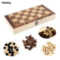 Wenefang Sutuiying New 3 in 1 Wooden Checkers Backgammon Chess Set, Board 【2025 Version】 Party Travel Games With Portable Folding Chessboard. 