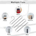 S-Shaped Pants Hanger Stainless Steel Hanger Closet Organizer Pants Jeans Scarf Pants Tie Towel. 