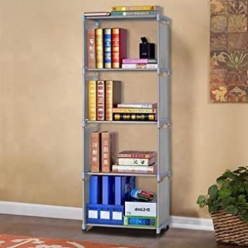 Simple Book Shelf for Home Library, Book Stand, Book Rack for Study Room, Book Stand Shelf 4 Layer