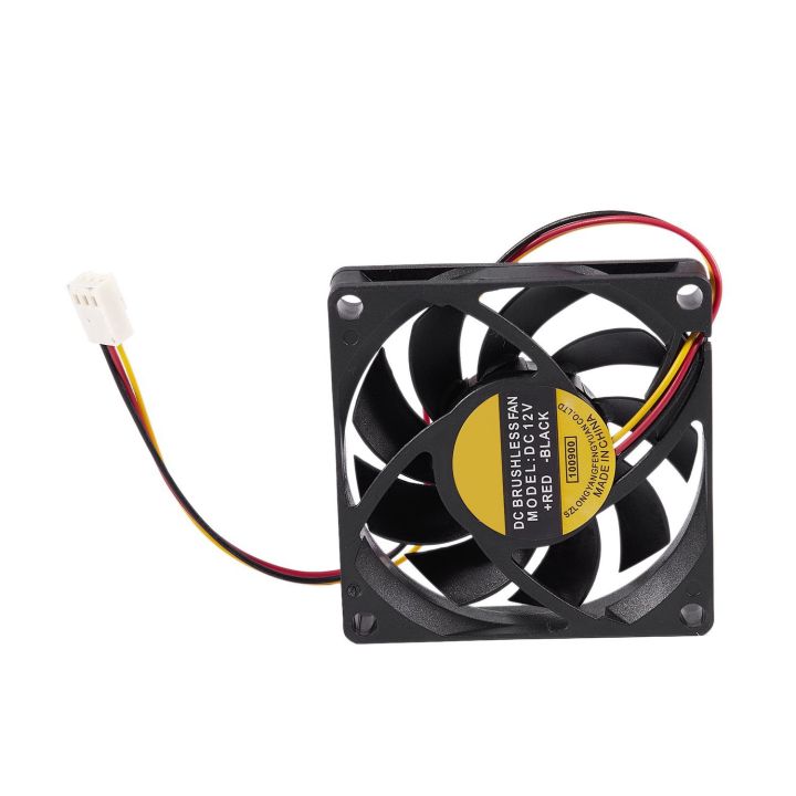 70x70mm 12V 3-Pin PC Computer Case CPU DC Brushless Cooler Cooling Fan ...