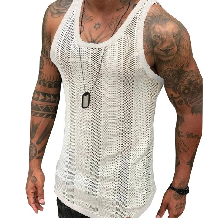 European%20and%20American%20New%20Men's%20Summer%20Thin%20Sleeveless%20Men's%20Vest%20White%20Mesh%20Hollow%20Sports%20Top%20SY0023%20-%20Image%204