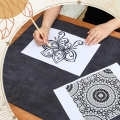 Large Carbon Paper 5 Sheet 20.3 X 36 Inch Waxed Transfer Paper for Tracing for Wood,Canvas. 
