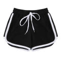 Girls Elastic Waist Contrast Binding Cotton Shorts For Women - Multicolor | Fashion Cotton Shorts For Women. 