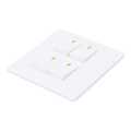 White 4 Gang Switch White (3*3). 
