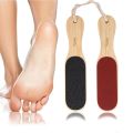 Double Sided Foot File Scrubber Dead Skin & Callus Remover Pedicure Tool with Wooden Handle. 