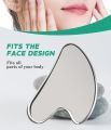Stainless Steel Gua Sha Facial Massager - Face & Body Scraping Tool - Gua Sha Stone Massager 88gm Thick Gua Sha For Face & body - 88gm. 