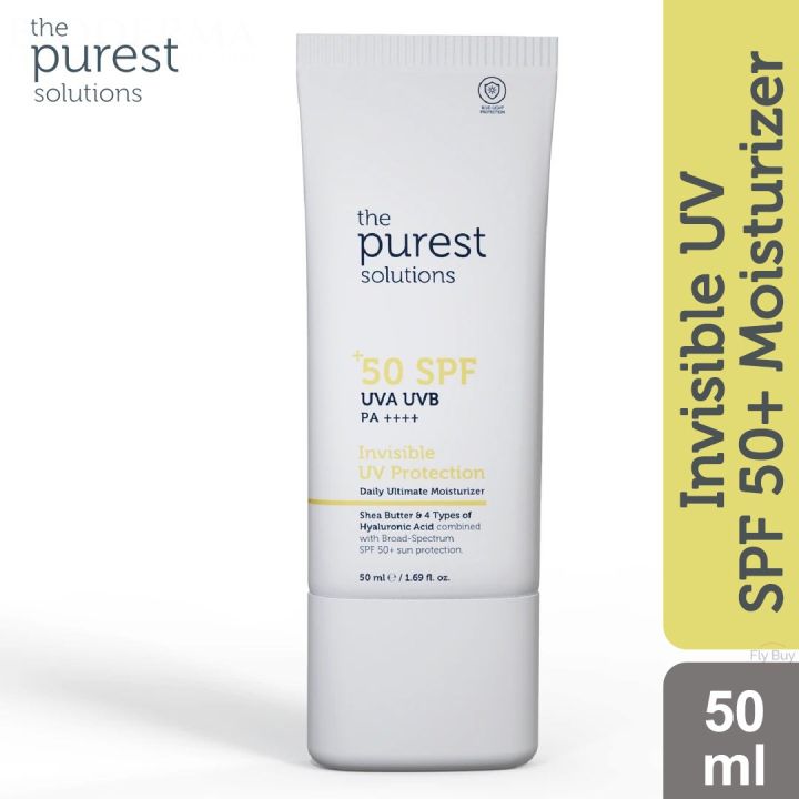 The Purest Solutions Invisible UV Protection Daily Intensive Moisturizer & Sunscreen SPF 50+  -50ml