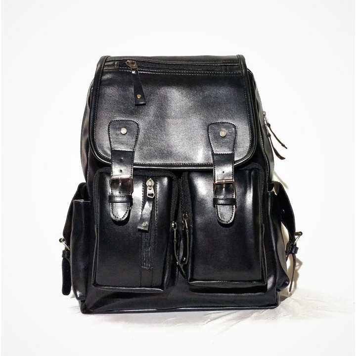 Flap Leather Backpack College And School For Men - Bags | Bags For Men And Women | School Bag For Boys And Girls
