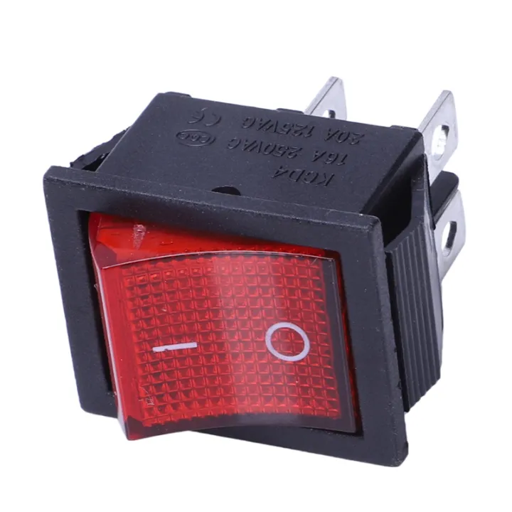 fasdaga%2030%20x%20Red%20Illuminated%20Light%20On/Off%20DPST%20Boat%20Rocker%20Switch%2016A/250V%2020A/125V%20AC%20-%20Image%202