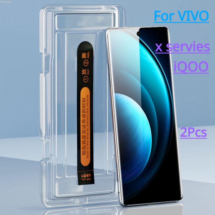 Uonevic Membrane Tool Screen Protector o Advanced Easy Install 5 8 9S IQOOro Hot Selling X9o X1002 Piece Tempered Glass for Viv X90 X80 X70 X60 P 10 11 12 Pr