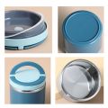 Leakproof Lunch Bento Box Stainless Steel Soup Cup Food Container Thermal Lunch Breakfast Cup 1000ML Green. 