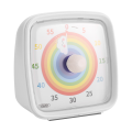 60-Minute Visual Timer with Night Light, Countdown Timer,Pomodoro Timer with Rainbow Pattern for Kids and Adults White. 