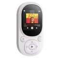 64GB Clip MP3 Player with Bluetooth 5.3, Lossless Sound, FM Radio, Voice Recorder, Supports Up to 128GB TF Card White. 