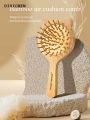 DISICHEN Portable Cute Cat Wooden Comb Bamboo Massage Hair Combs Natural Anti-static Hair Brushes Hair Care Massage Comb Hairdressing Styling Tool. 