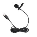 Lavalier Microphone USB C Professional Lapel Clip-on Mic  Android Type-C Device. 