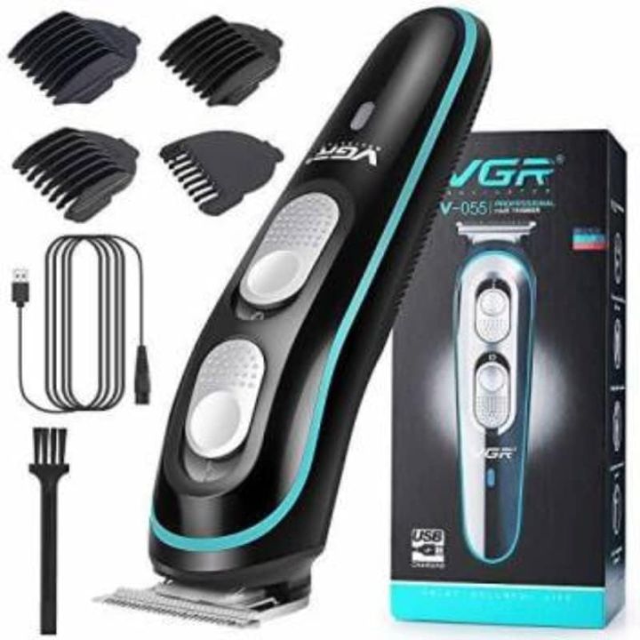 VGR%20V-055%20Professional%20Cordless%20Hair%20Trimmer%20&%20Shaver%20for%20Men%20%E2%80%93%20Waterproof%20T-Blade%20Beard%20&%20Hair%20Clipper%20%7C%20Rechargeable%20Grooming%20Kit%20with%20USB%20Fast%20Charging%20%7C%20Precision%20Trimmer%20for%20Men%20%7C%20Adjustable%20Length%20%7C%20Portable%20Electric%20Shaver%20%7C%20Lightweight%20-%20Image%202