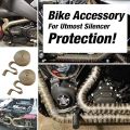 Royal Enfield\Bullet Bike Silencer Wrap Rope Black Multicolor. 