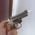 Mini Gun  Shape Wing Proof Refillable Gas Lighter With Laser Pointer. 