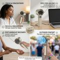 M11 Portable Handheld Fan (Multi-Color) - 120 Speed Stepless Adjustable Mini Turbo Fan, Rechargeable. 