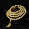 【Mega beeswax multi-circle bracelet white nectar necklace amber 108 sweater mineral white honey bracelet for men and women. 