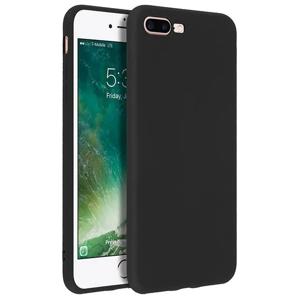 iPhone%207%20Plus%20/%208%20Plus%20+%20Case%20-%20Soft%20Touch%20Silicone%20Gel%20Case%20(Black)%20-%20Image%202