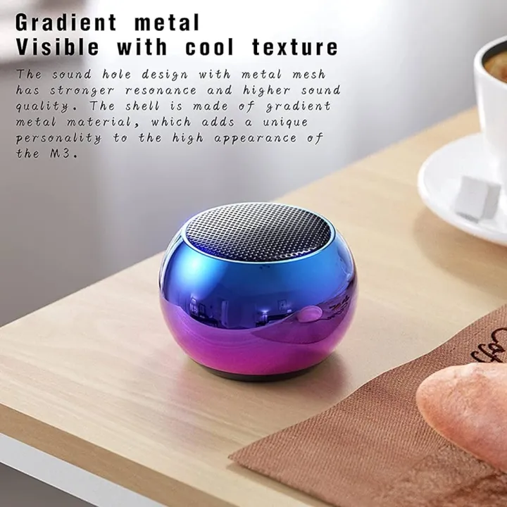 Mini%20Bluetooth%20Portable%20Speaker%20Round%20Small%20Steel%20Stereo%20Subwoofer%205W,%20Pocket%20Friendly%20Mini%20Speaker%20Home,%20Office,%20Kitchen%20with%20Free%20Keychain%20Light%20-%20Image%204