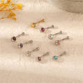 Belly Button Rings Navel Rings Body Piercing Jewelry Stainless Steel Round CZ. 