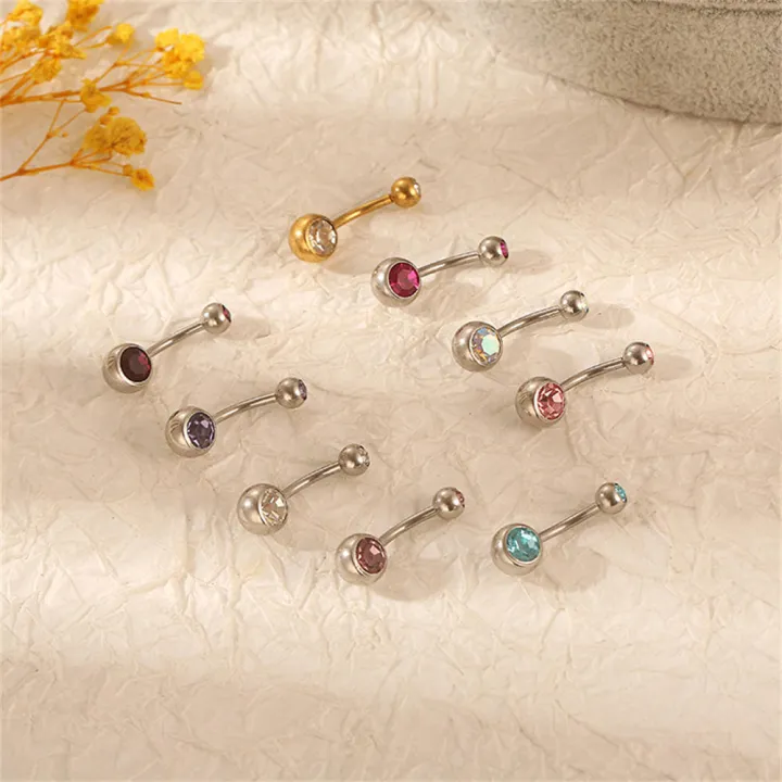 Belly%20Button%20Rings%20Navel%20Rings%20Body%20Piercing%20Jewelry%20Stainless%20Steel%20Round%20CZ%20-%20Image%208